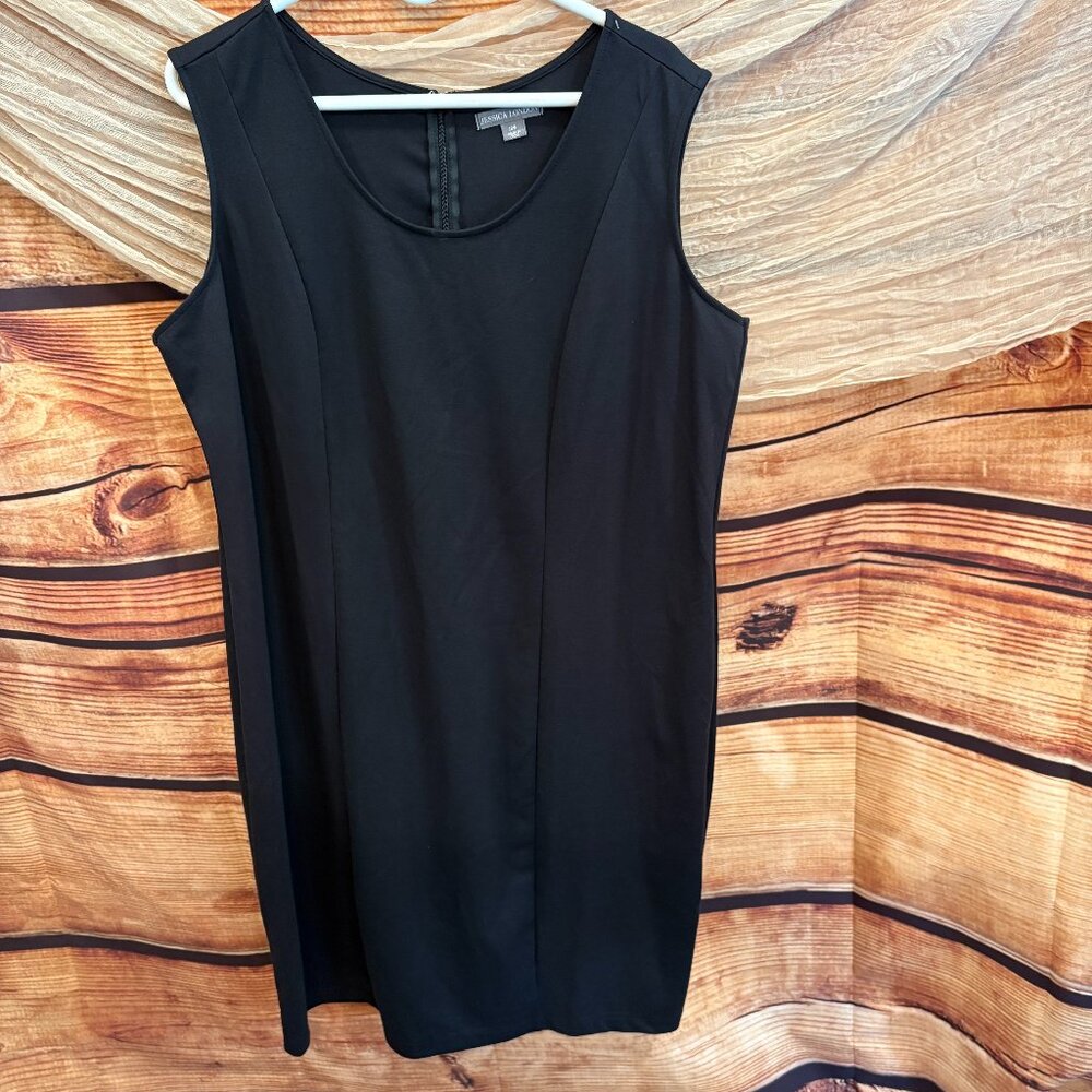 Jessica London Womens Sleeveless Black Sheath‎ Career Dress Size 18W